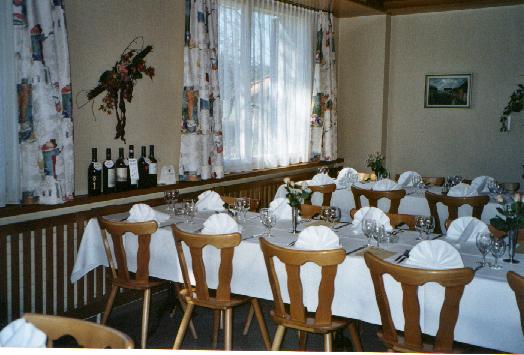 Saal Teilansicht gedeckt f�r Anlass